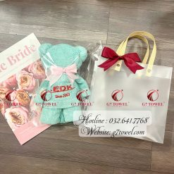 Khăn thể thao gấp hình gấu Teddy dễ thương G7-G15 - Ảnh 7