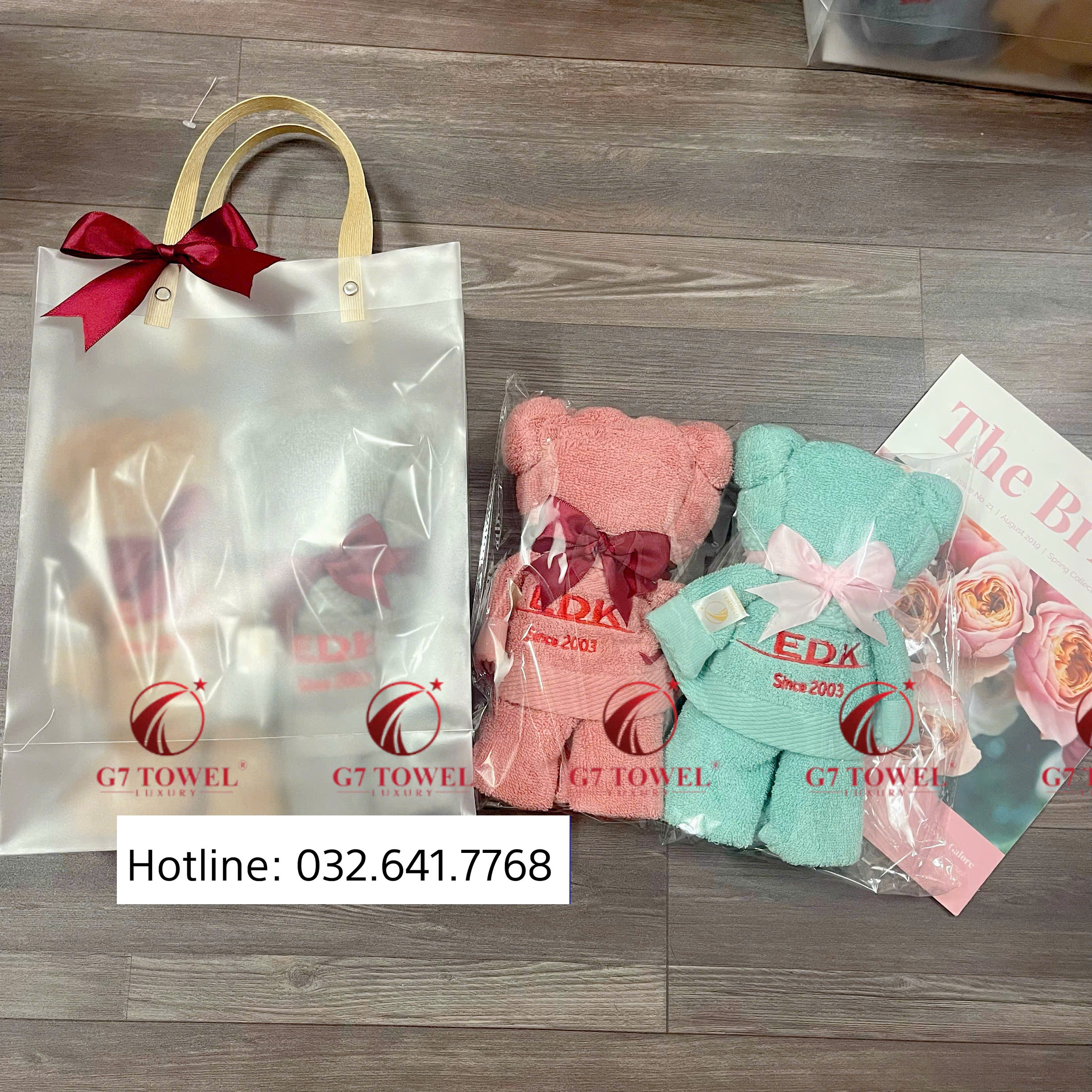 Khăn thể thao gấp hình gấu Teddy dễ thương G7-G15