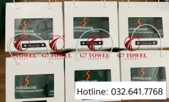 ( Thêu logo theo yêu cầu ) Bộ 2 khăn quà tặng G7 - G25 - Ảnh 3