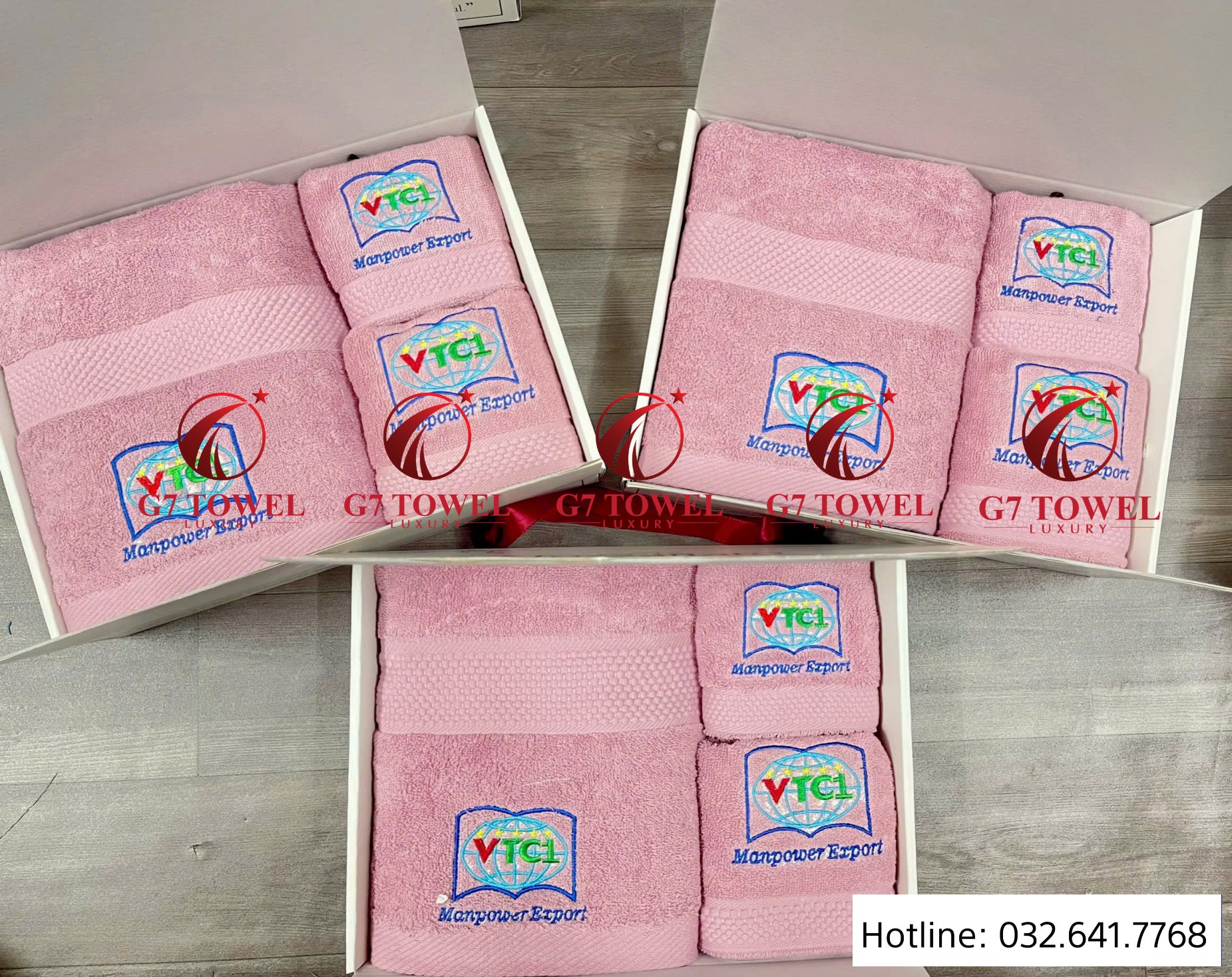 ( Thêu logo theo yêu cầu) Bộ 3 khăn quà tặng doanh nghiệp G-58 Set khăn quà tặng thêu logo- món quà ý nghĩ cho doanh nghiệp của Bạn. - Ảnh 15
