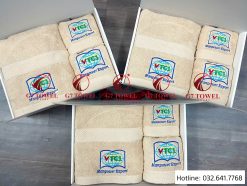 ( Thêu logo theo yêu cầu) Bộ 3 khăn quà tặng doanh nghiệp G-58 Set khăn quà tặng thêu logo- món quà ý nghĩ cho doanh nghiệp của Bạn. - Ảnh 10