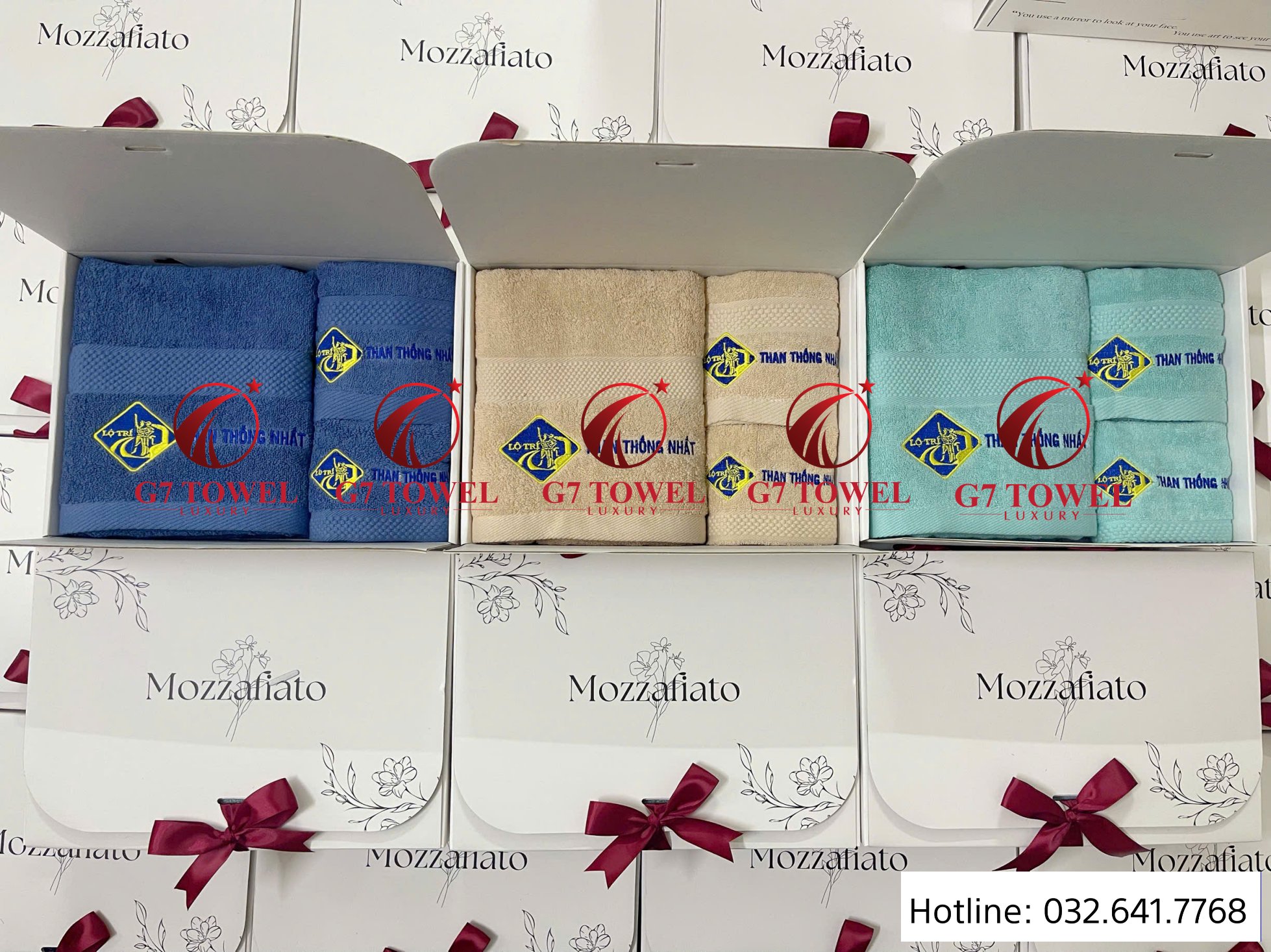 ( Thêu logo theo yêu cầu) Bộ 3 khăn quà tặng doanh nghiệp G-58 Set khăn quà tặng thêu logo- món quà ý nghĩ cho doanh nghiệp của Bạn. - Ảnh 13