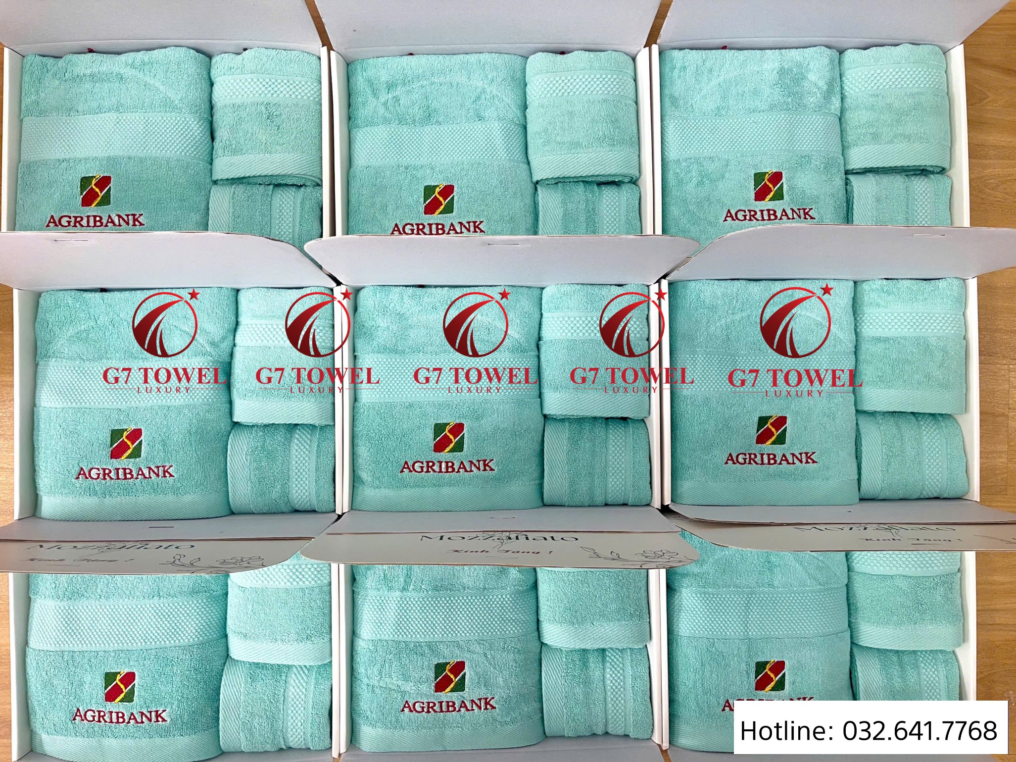 ( Thêu logo theo yêu cầu) Bộ 3 khăn quà tặng doanh nghiệp G-58 Set khăn quà tặng thêu logo- món quà ý nghĩ cho doanh nghiệp của Bạn. - Ảnh 5