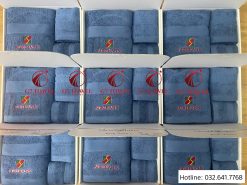 ( Thêu logo theo yêu cầu) Bộ 3 khăn quà tặng doanh nghiệp G-58 Set khăn quà tặng thêu logo- món quà ý nghĩ cho doanh nghiệp của Bạn. - Ảnh 19