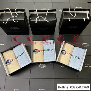 🌟 ( Thêu logo theo yêu cầu)Quà Tặng Sang Trọng – BỘ 3 khăn xuất Hàn cao cấp- Quà tặng doanh nghiệp - Ảnh 18