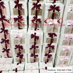 ( Thêu logo theo yêu cầu)Bộ 3 Khăn quà tặng G7-G09 . - Ảnh 9