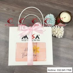 ( Thêu logo theo yêu cầu)Bộ 3 Khăn quà tặng G7-G09 . - Ảnh 8