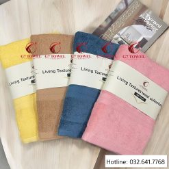 Khăn tắm cotton G7-BT06 70x140cm; trọng lượng 410gram; 100% cotton siêu thấm hút, an toàn cho da - Ảnh 9