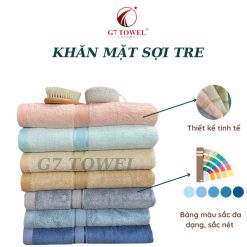 Khăn Mặt Sợi Tre Thêu Logo G7 -G61– Sản Phẩm Hoàn Hảo Cho Ngành Hair & Salon - Ảnh 2