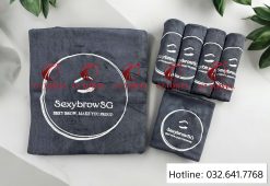 Bộ Khăn Thêu Spa G7-SPA03 – Khăn Mặt & Khăn Trải Giường Microfiber