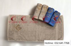 Khăn Gội Cotton Thêu Logo  G7- GYM04– Sự Lựa Chọn Hoàn Hảo Cho Hair & Salon, Gym Cao Cấp - Ảnh 2