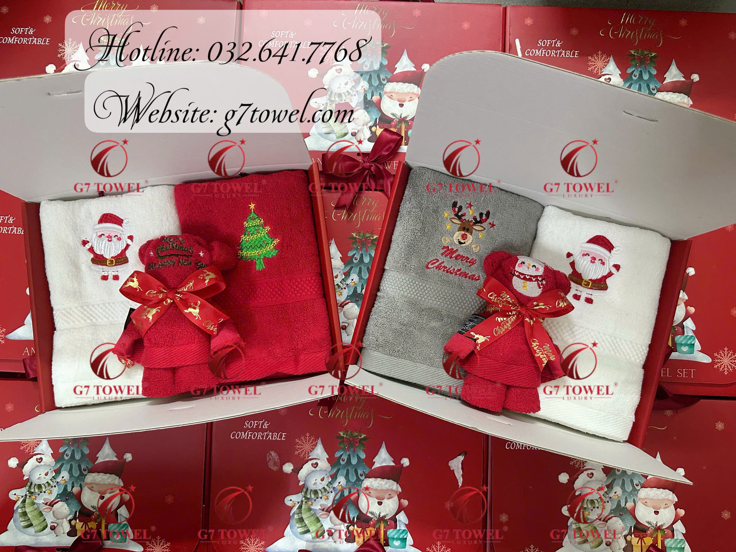 🎄 HỘP 3 KHĂN NOEL G7 -NO8 ĐẶC BIỆT CHO MÙA GIÁNG SINH 2024 🎁 🌟 Tinh tế – Sang trọng – Đậm chất Giáng Sinh 🌟 - Ảnh 7