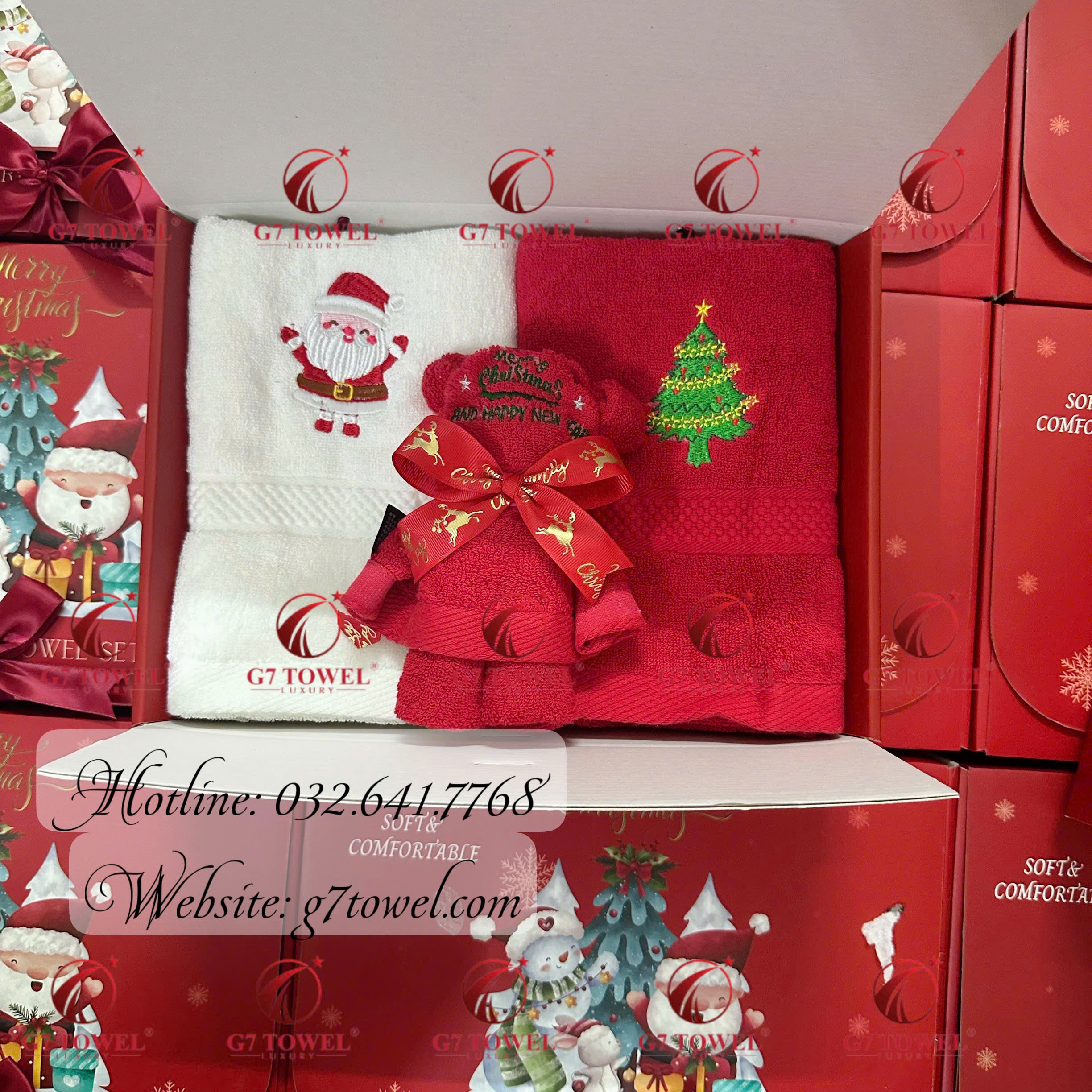 🎄 HỘP 3 KHĂN NOEL G7 -NO8 ĐẶC BIỆT CHO MÙA GIÁNG SINH 2024 🎁 🌟 Tinh tế – Sang trọng – Đậm chất Giáng Sinh 🌟 - Ảnh 6