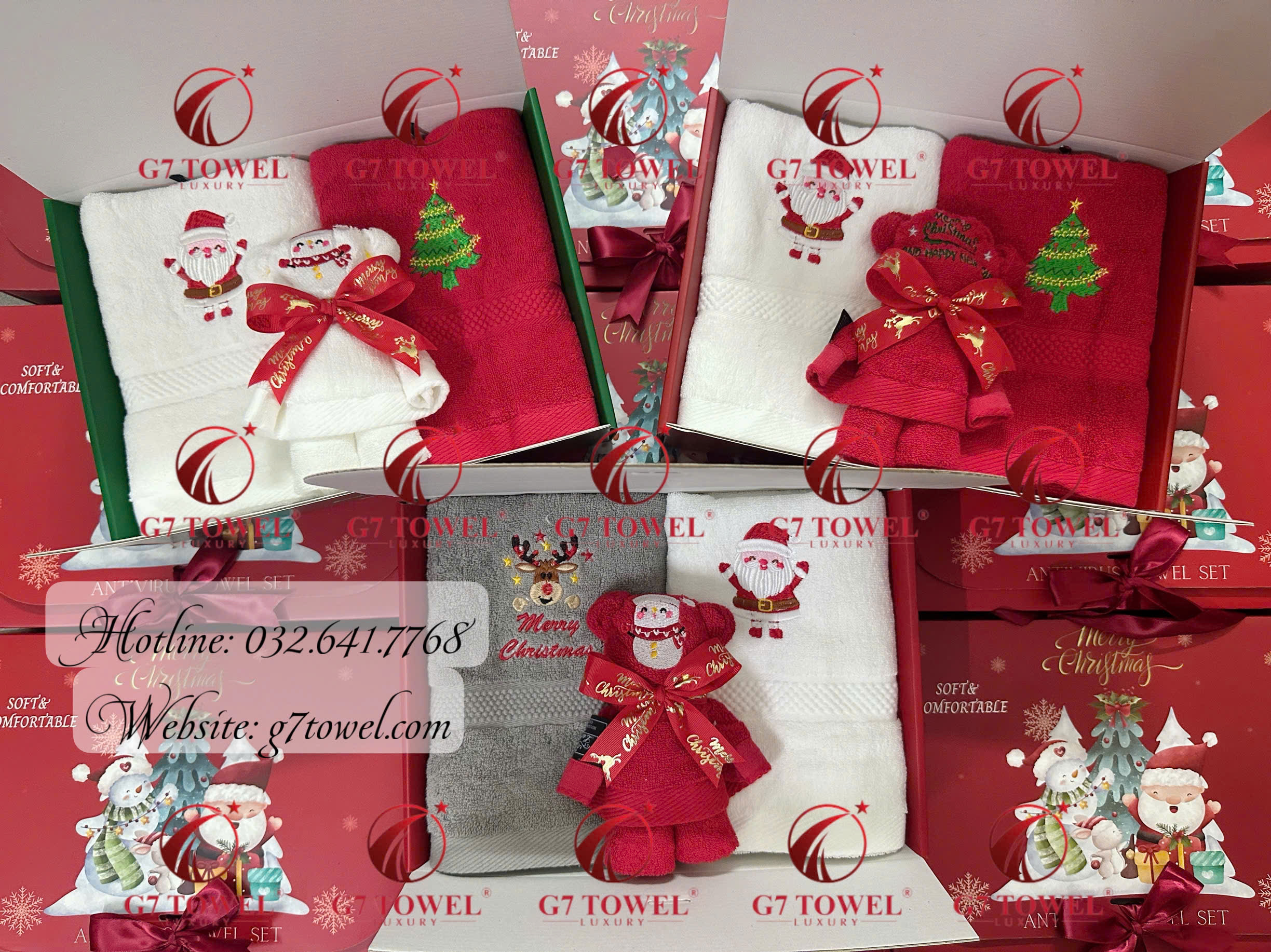 🎄 HỘP 3 KHĂN NOEL G7 -NO8 ĐẶC BIỆT CHO MÙA GIÁNG SINH 2024 🎁 🌟 Tinh tế – Sang trọng – Đậm chất Giáng Sinh 🌟 - Ảnh 2