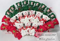 🎄HỘP KHĂN GẤU THÊU HÌNH NOEL DỄ THƯƠNG G7- NO9 - MÓN QUÀ ĐÁNG YÊU MÙA LỄ HỘI - Ảnh 11