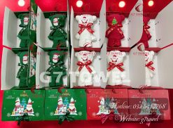 🎄HỘP KHĂN GẤU THÊU HÌNH NOEL DỄ THƯƠNG G7- NO9 - MÓN QUÀ ĐÁNG YÊU MÙA LỄ HỘI - Ảnh 10