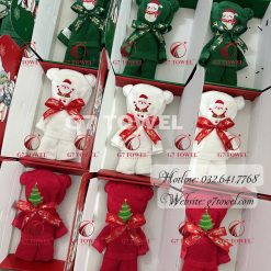 🎄HỘP KHĂN GẤU THÊU HÌNH NOEL DỄ THƯƠNG G7- NO9 - MÓN QUÀ ĐÁNG YÊU MÙA LỄ HỘI - Ảnh 9
