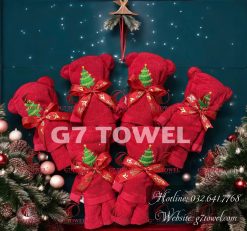 🎄HỘP KHĂN GẤU THÊU HÌNH NOEL DỄ THƯƠNG G7- NO9 - MÓN QUÀ ĐÁNG YÊU MÙA LỄ HỘI - Ảnh 6