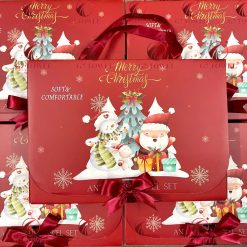 🎄HỘP KHĂN GẤU THÊU HÌNH NOEL DỄ THƯƠNG G7- NO9 - MÓN QUÀ ĐÁNG YÊU MÙA LỄ HỘI - Ảnh 3