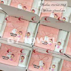 BỘ KHĂN THÊU QUÀ TẶNG G7-G68- QUÀ TẶNG SINH NHẬT CHO BÉ YÊU 🎁✨
