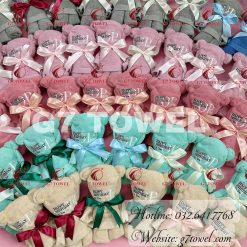 🎁 Bộ 2 Khăn gập hình Gấu Teddy xinh xắn G7-G62 .Món Quà Doanh Nghiệp Ý Nghĩa Dịp 8/3 🎁 - Ảnh 11