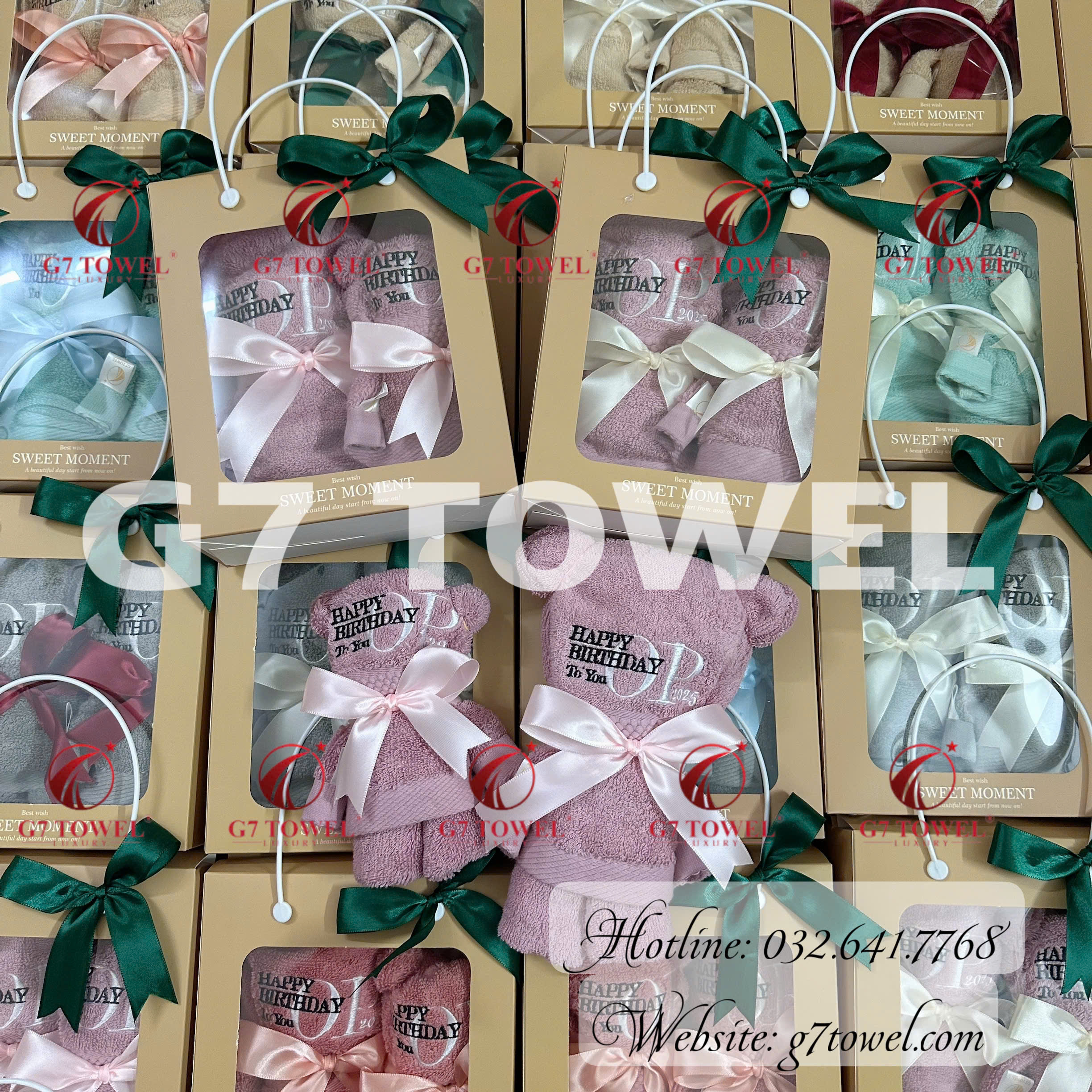 🎁 Bộ 2 Khăn gập hình Gấu Teddy xinh xắn G7-G62 .Món Quà Doanh Nghiệp Ý Nghĩa Dịp 8/3 🎁 - Ảnh 9