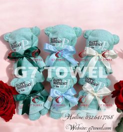 🎁 Bộ 2 Khăn gập hình Gấu Teddy xinh xắn G7-G62 .Món Quà Doanh Nghiệp Ý Nghĩa Dịp 8/3 🎁 - Ảnh 8