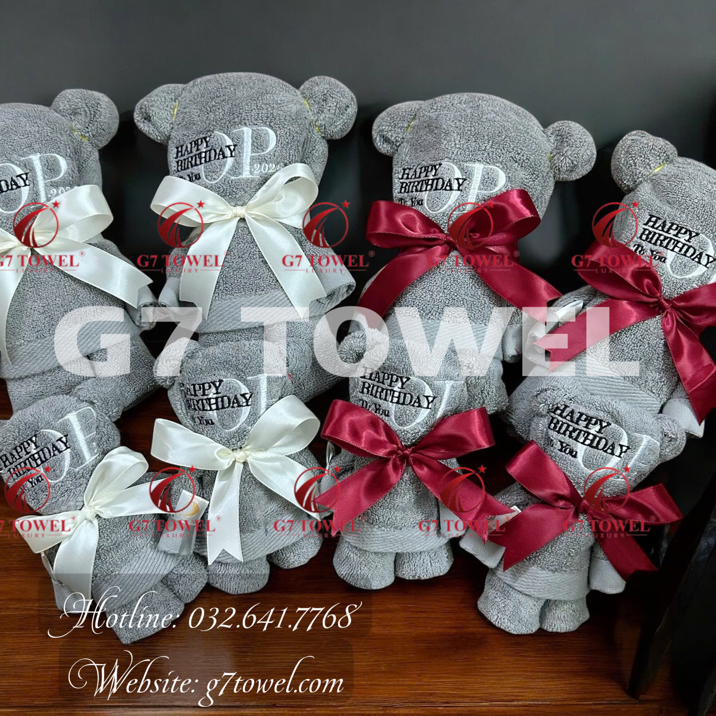 🎁 Bộ 2 Khăn gập hình Gấu Teddy xinh xắn G7-G62 .Món Quà Doanh Nghiệp Ý Nghĩa Dịp 8/3 🎁 - Ảnh 5