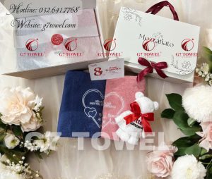 Bộ khăn quà tặng cao cấp G7-G30, thêu logo theo yêu cầu, món quà ý nghĩa dành tặng đối tác, đồng nghiệp, bạn bè.