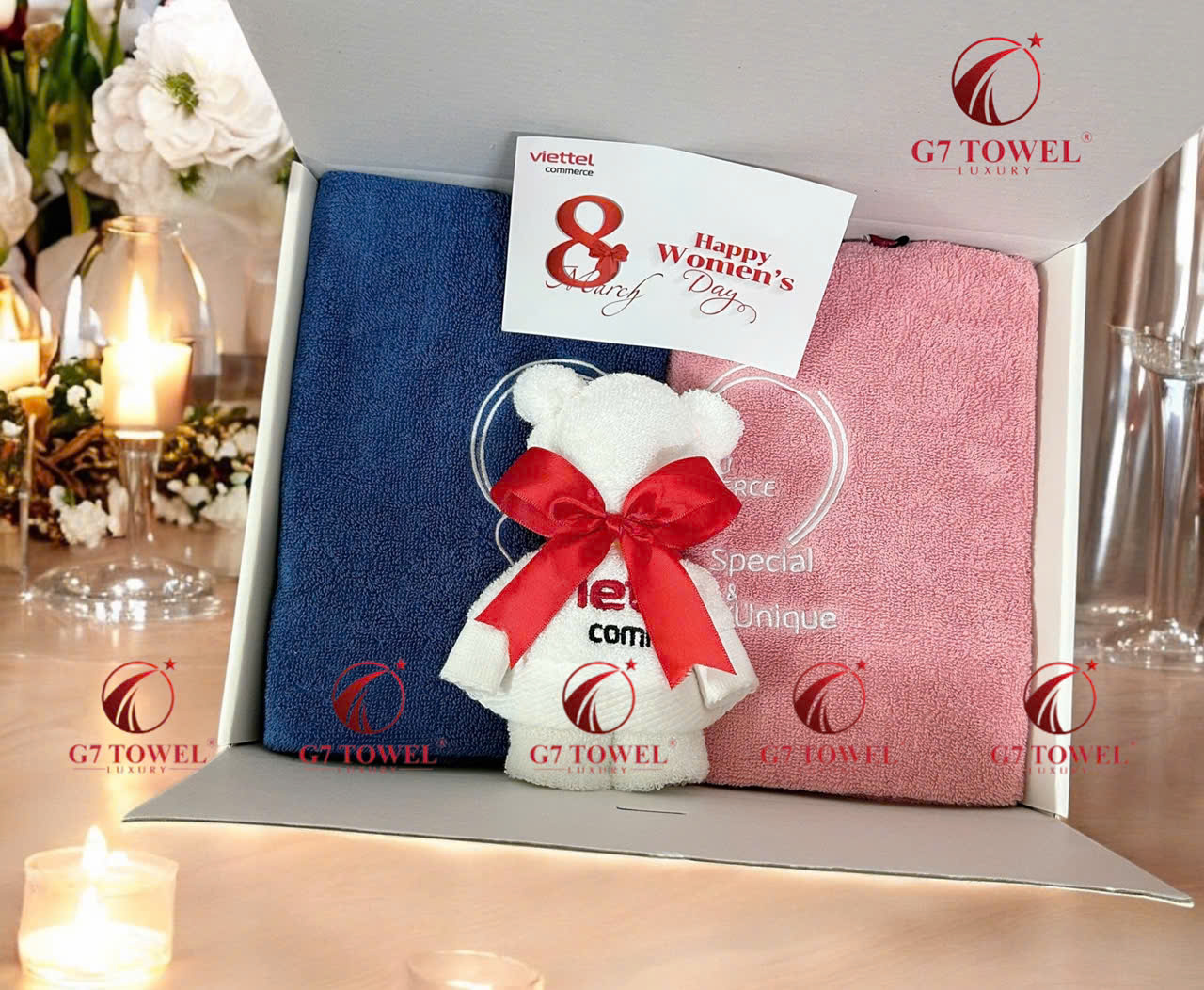 Bộ khăn quà tặng cao cấp G7-G30, thêu logo theo yêu cầu, món quà ý nghĩa dành tặng đối tác, đồng nghiệp, bạn bè. - Ảnh 19
