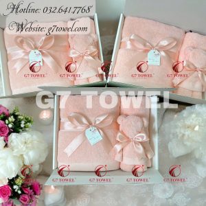 Bộ 3 Khăn bông gấp hình gấu Teddy dễ thương G7-G49 - Món quà vô cùng xinh xắn G7 Towel thiết kế, thêu logo riêng cho từng Khách hàng.😍😍😍😍 - Ảnh 20