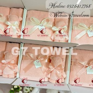 Bộ 3 Khăn bông gấp hình gấu Teddy dễ thương G7-G49 - Món quà vô cùng xinh xắn G7 Towel thiết kế, thêu logo riêng cho từng Khách hàng.😍😍😍😍 - Ảnh 21