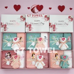 BỘ 3 KHĂN THÊU GẤP GẤU G7 TOWEL – HAPPY WOMEN’S DAY N03 - Ảnh 13