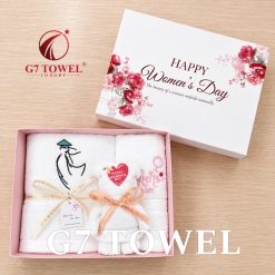 BỘ 3 KHĂN THÊU GẤP GẤU G7 TOWEL – HAPPY WOMEN’S DAY N03 - Ảnh 17