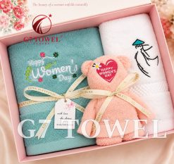 BỘ 3 KHĂN THÊU GẤP GẤU G7 TOWEL – HAPPY WOMEN’S DAY N03 - Ảnh 5