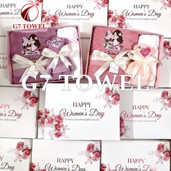 Bộ 3 Khăn Thêu Gấp Gấu G7 – Happy Women’s Day N04 | Quà Tặng 8/3, 20/10 Ý Nghĩa - Ảnh 12
