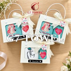 Bộ khăn thêu quà tặng G7 TOWEL – Happy Women’s Day N05 - Ảnh 5