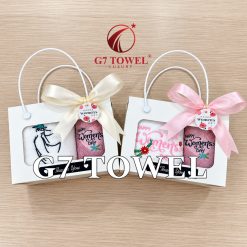Bộ khăn thêu quà tặng G7 TOWEL – Happy Women’s Day N05 - Ảnh 6