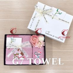🩷 BỘ 2 KHĂN THÊU QUÀ TẶNG G7 TOWEL – HAPPY WOMEN’S DAY N06 - Ảnh 12