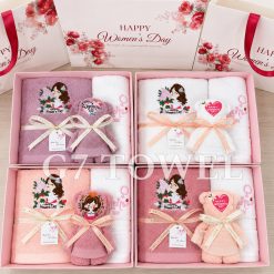 BỘ 3 KHĂN THÊU GẤP GẤU G7 TOWEL – HAPPY WOMEN’S DAY N03 - Ảnh 14