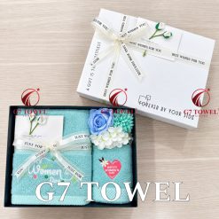 🩷 BỘ 2 KHĂN THÊU QUÀ TẶNG G7 TOWEL – HAPPY WOMEN’S DAY N06 - Ảnh 8