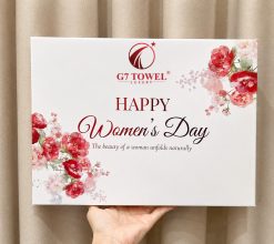 BỘ 3 KHĂN THÊU GẤP GẤU G7 TOWEL – HAPPY WOMEN’S DAY N03 - Ảnh 10
