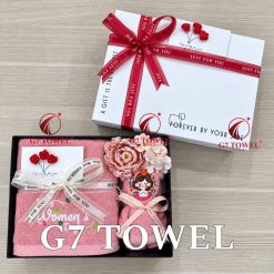 Bộ 2 khăn gấp gấu dễ thương G7 TOWEL – Happy Women’s Day N09 - Ảnh 7