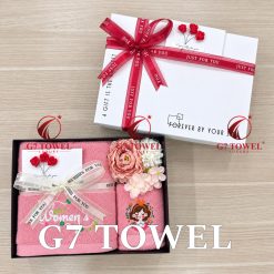🩷 BỘ 2 KHĂN THÊU QUÀ TẶNG G7 TOWEL – HAPPY WOMEN’S DAY N06 - Ảnh 13