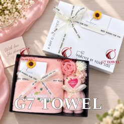 Bộ 2 khăn gấp gấu dễ thương G7 TOWEL – Happy Women’s Day N09 - Ảnh 3