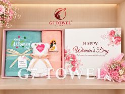BỘ 3 KHĂN THÊU GẤP GẤU G7 TOWEL – HAPPY WOMEN’S DAY N03 - Ảnh 2