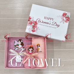 BỘ 3 KHĂN THÊU GẤP GẤU G7 TOWEL – HAPPY WOMEN’S DAY N03 - Ảnh 25