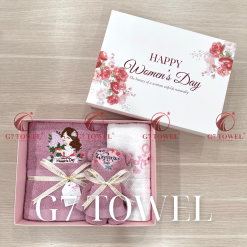 BỘ 3 KHĂN THÊU GẤP GẤU G7 TOWEL – HAPPY WOMEN’S DAY N03 - Ảnh 27