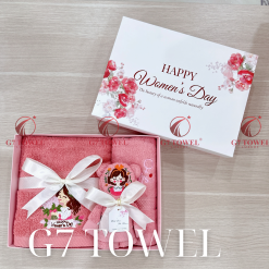 Bộ 3 Khăn Thêu Gấp Gấu G7 – Happy Women’s Day N04 | Quà Tặng 8/3, 20/10 Ý Nghĩa - Ảnh 9