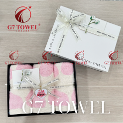 Bộ Khăn Quà Tặng G7 TOWEL- LUXELOVE – Bộ Khăn Cao Cấp In Hình Đáng Yêu, Quà Tặng 14/2 8/3 Sang Trọng - Ảnh 6